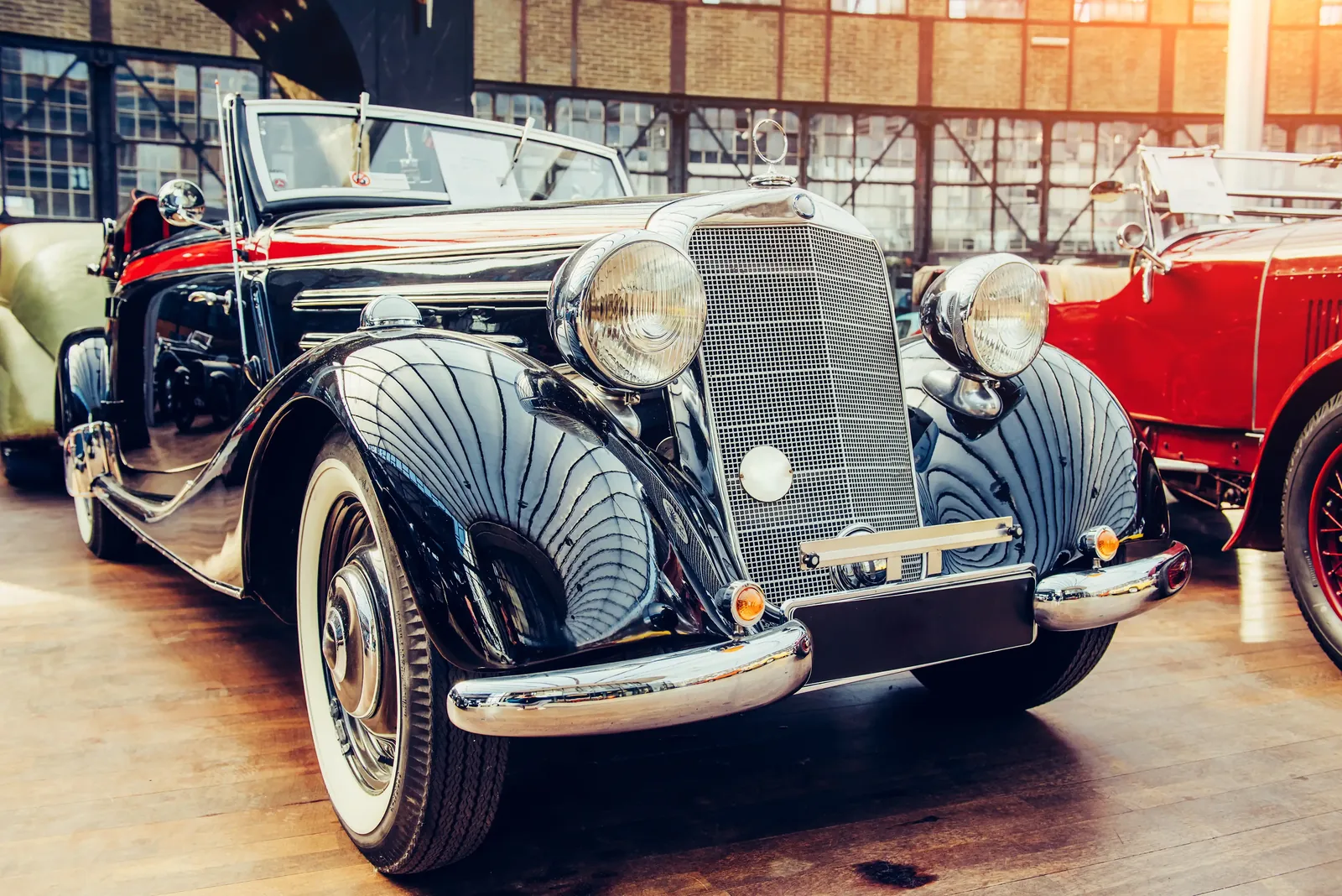 Fahrzeug aus der Nähe fotografiert